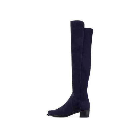 Stuart Weitzman Reserve Suede Over-the-Knee Boots - Picture 3 of 12